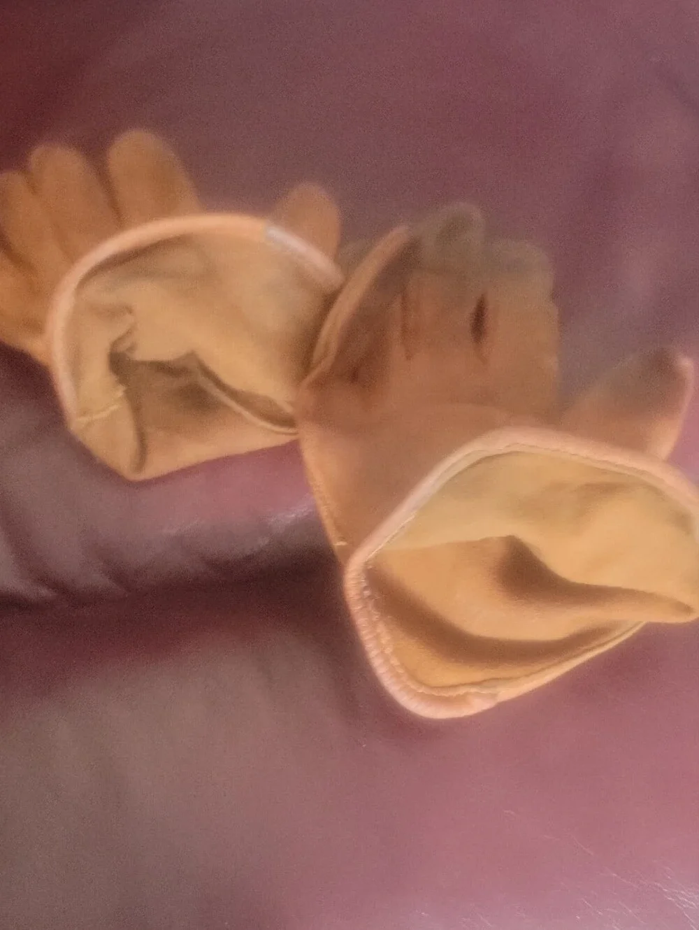 Women's Leather Gloves - Tan Color